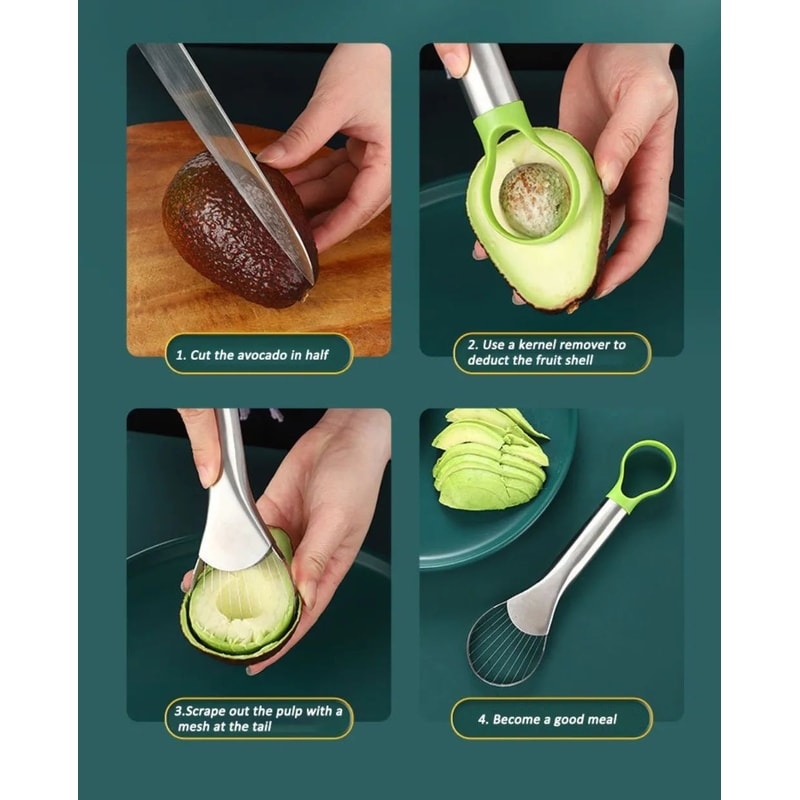 Stainless Steel Avocado Slicing Tool 7