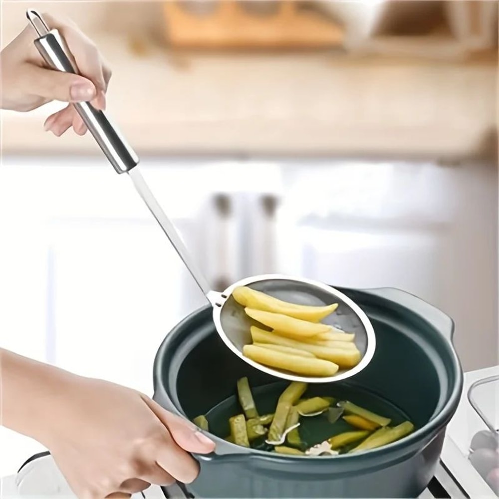 Stainless Steel Fat Skimmer Strainer Spoon 4
