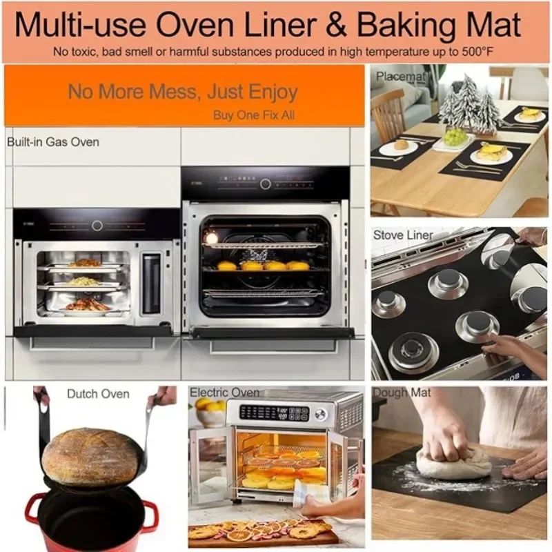 Reusable Grill And Oven Mat Set 5