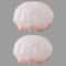 Waterproof Double Layer Shower Cap Set 14