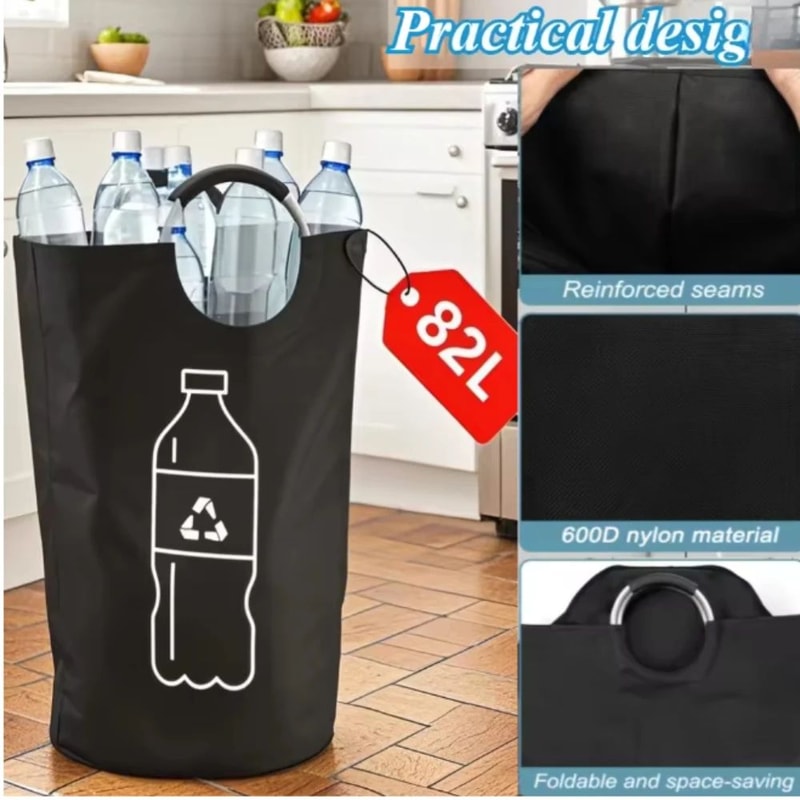 Foldable Large Capacity Bottle Storage Basket 2