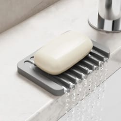 silicone self draining soap holder mat