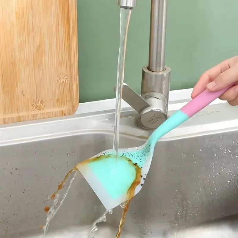 Wide Silicone Non Stick Cooking Spatula 4