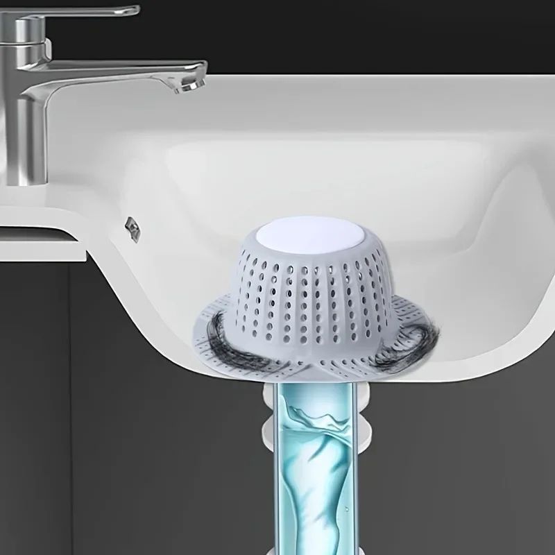 Silicone Bathroom Sink Hair Catcher 1