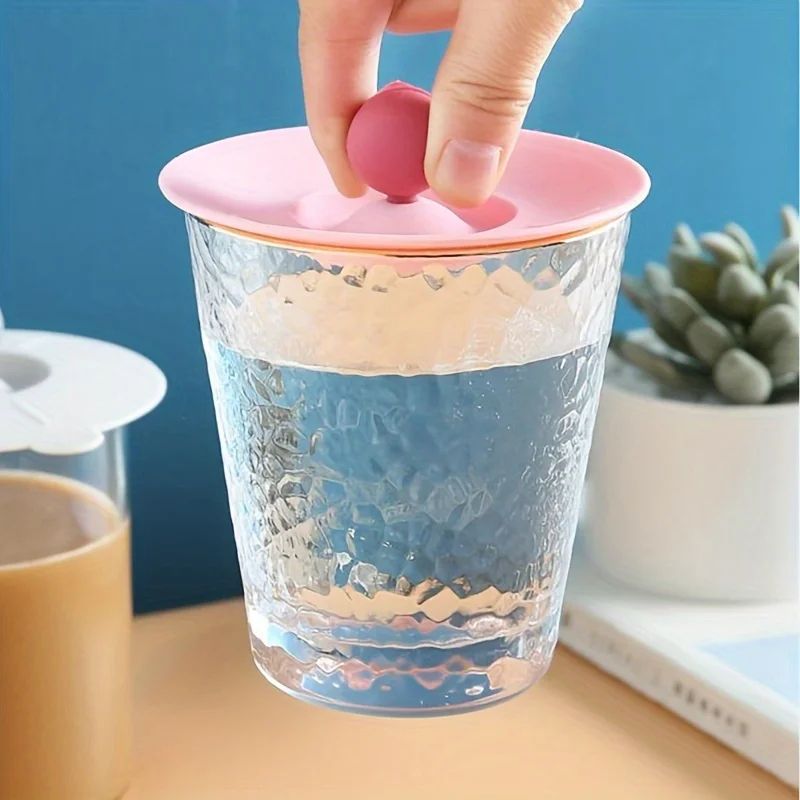 Multi Purpose Silicone Cup Lid With Spoon Holder 5
