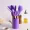 Silicone Kitchen Utensil Set With Wooden Handles 1