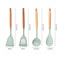 Silicone Kitchen Utensil Set With Wooden Handles 3
