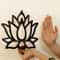 Wooden Lotus Wall Mounted Decorative Shelf 3