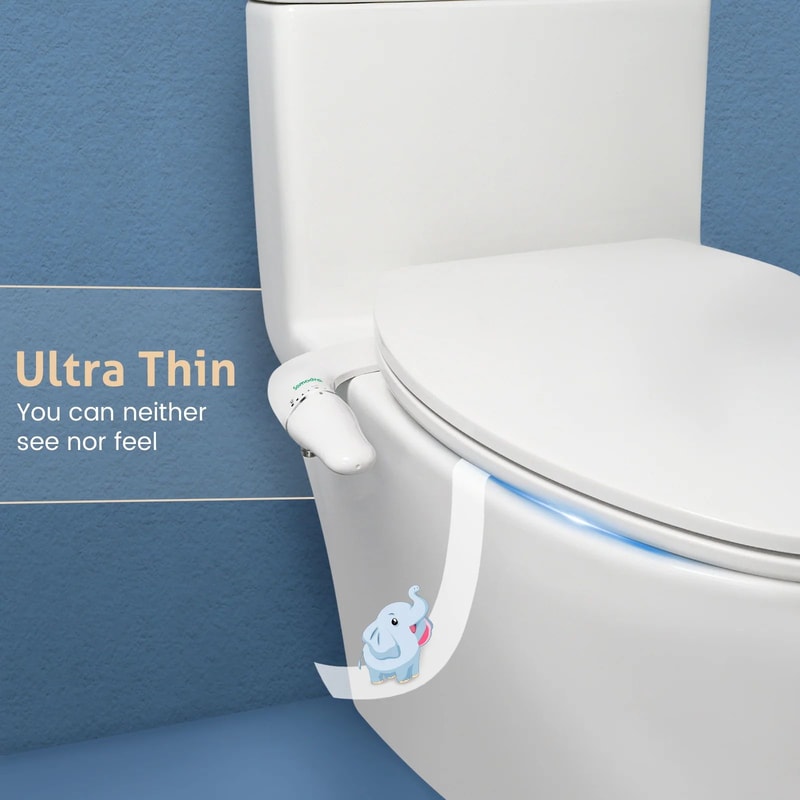 Ultra Slim Dual Nozzle Bidet Toilet Attachment 3
