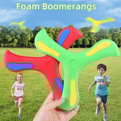 soft three-leaf boomerang outdoor flying toy