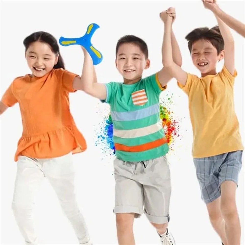 Soft ThreeLeaf Boomerang Outdoor Flying Toy 9