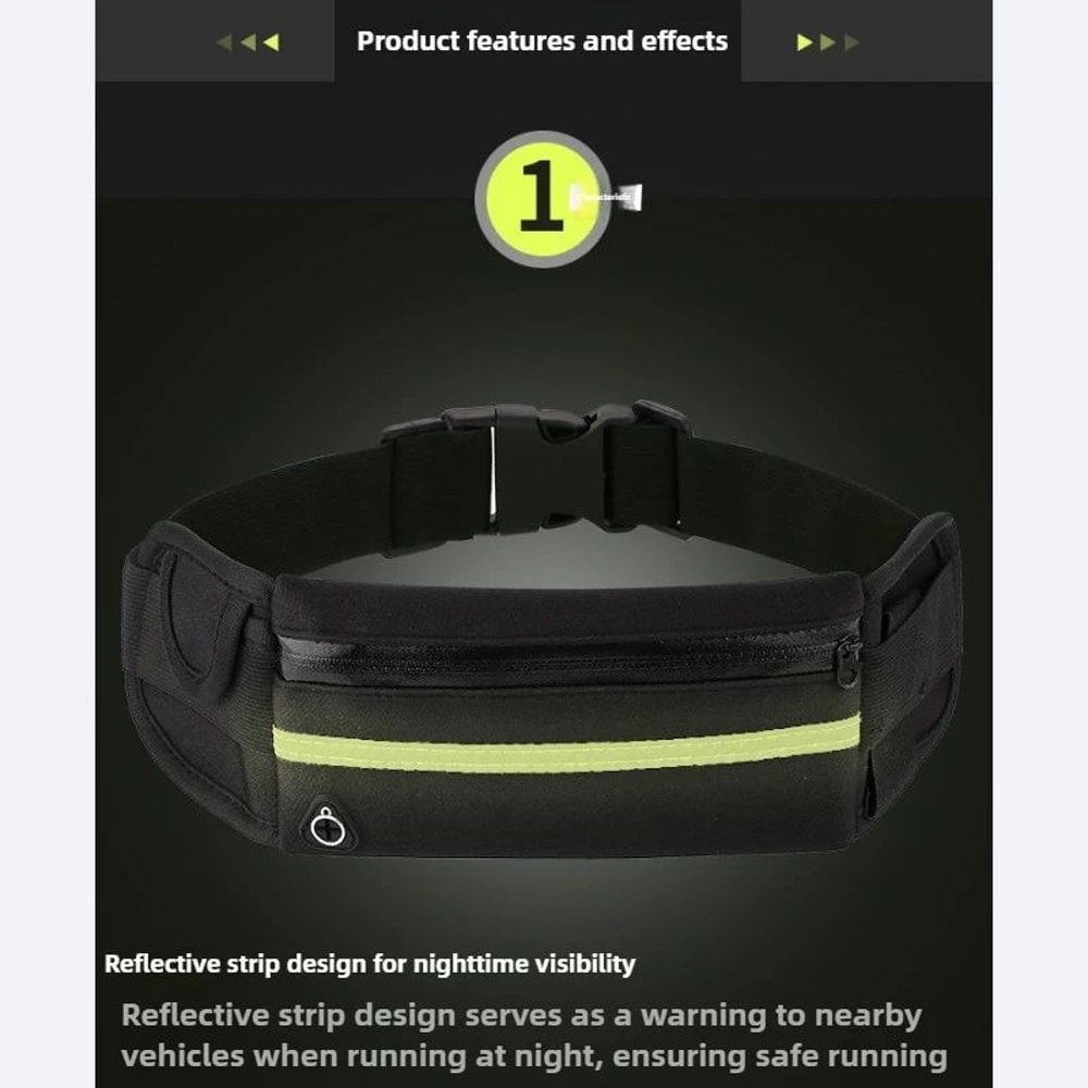 Waterproof Shockproof Sports Waist Bag With Phone And Bottle Holder 4