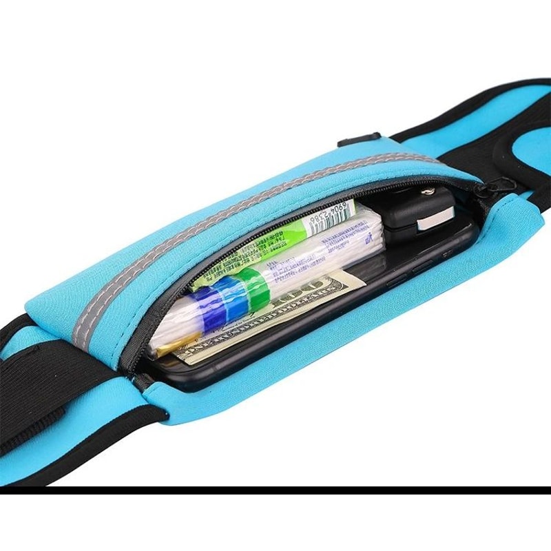 Waterproof Shockproof Sports Waist Bag With Phone And Bottle Holder 6