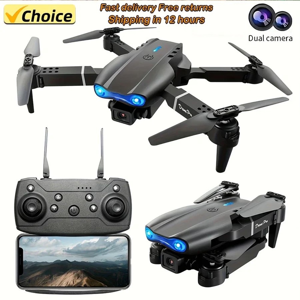 E99Pro 4K WiFi FPV Foldable RC Drone With HD Camera 0
