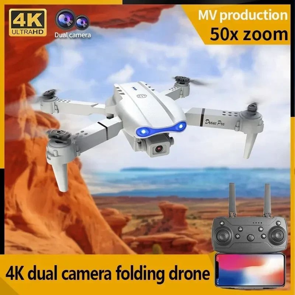 E99Pro 4K WiFi FPV Foldable RC Drone With HD Camera 3