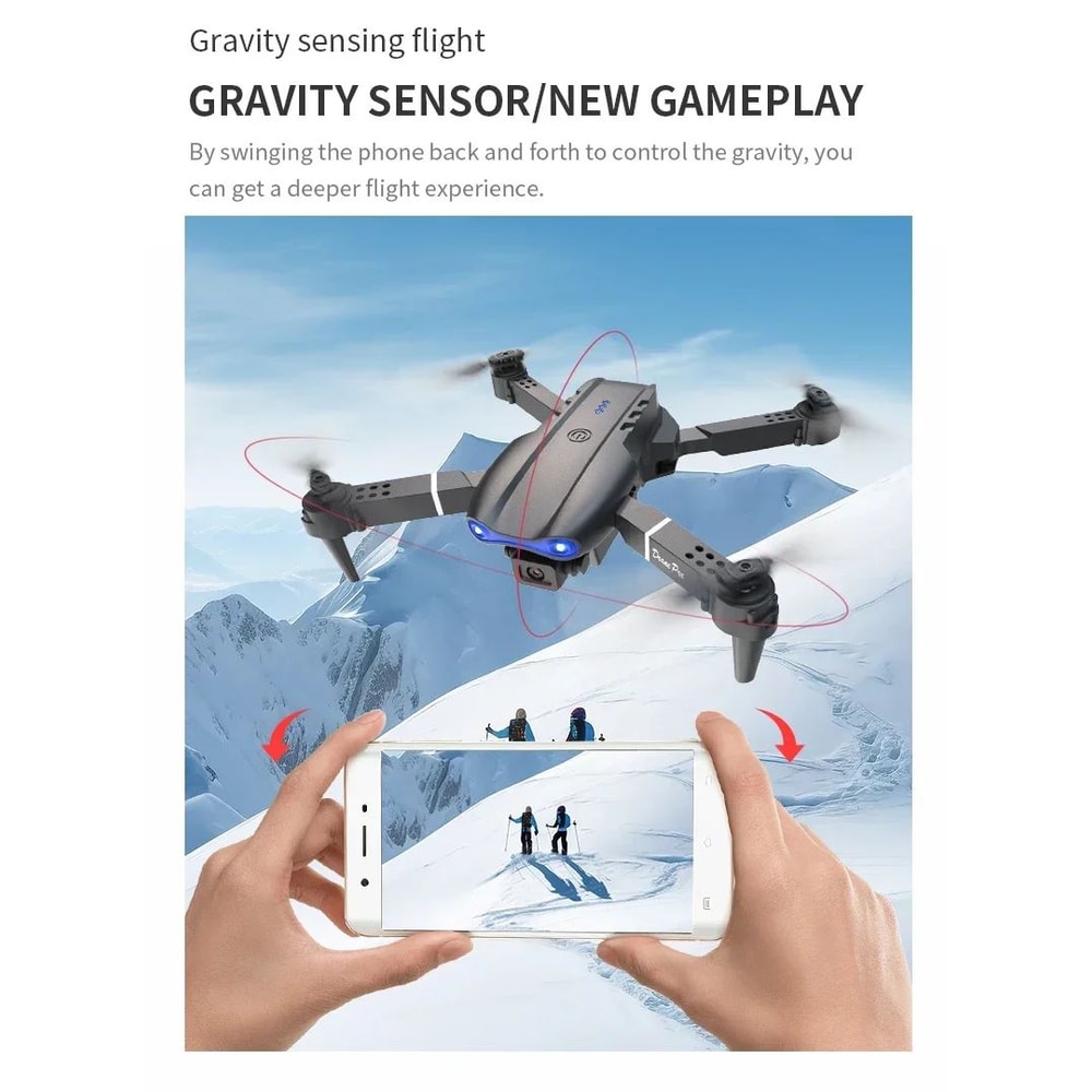 E99Pro 4K WiFi FPV Foldable RC Drone With HD Camera 12