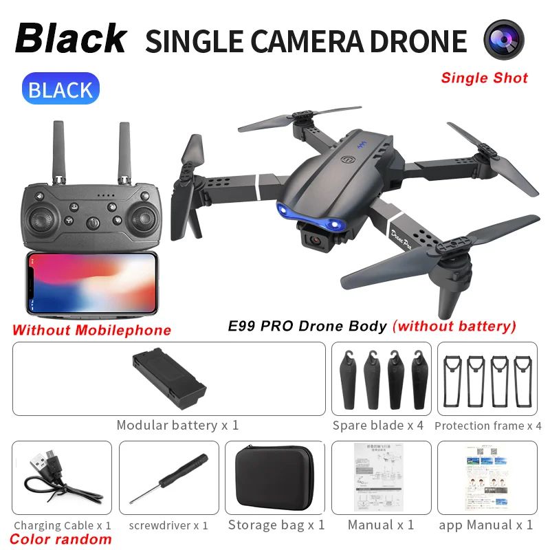 E99Pro 4K WiFi FPV Foldable RC Drone With HD Camera 20