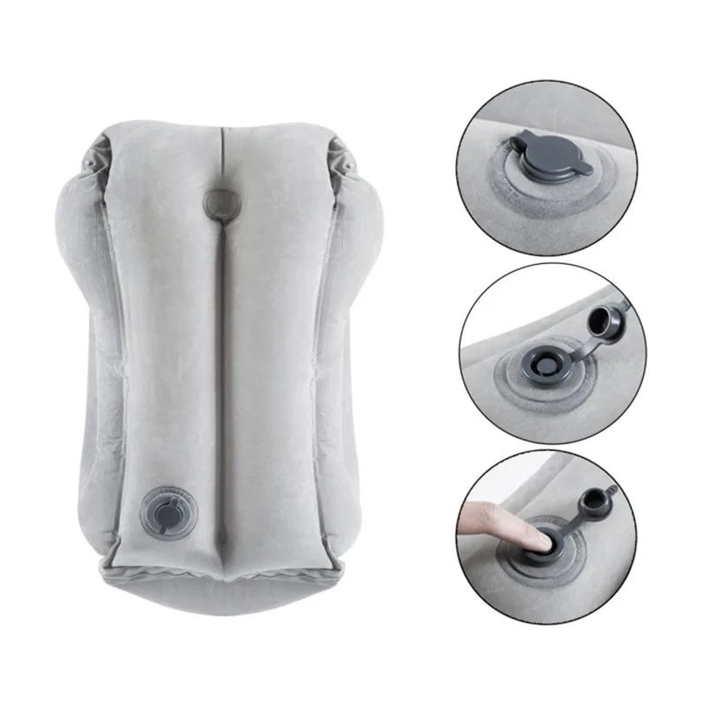 Inflatable Travel Pillow With Headrest And Chin Support 3