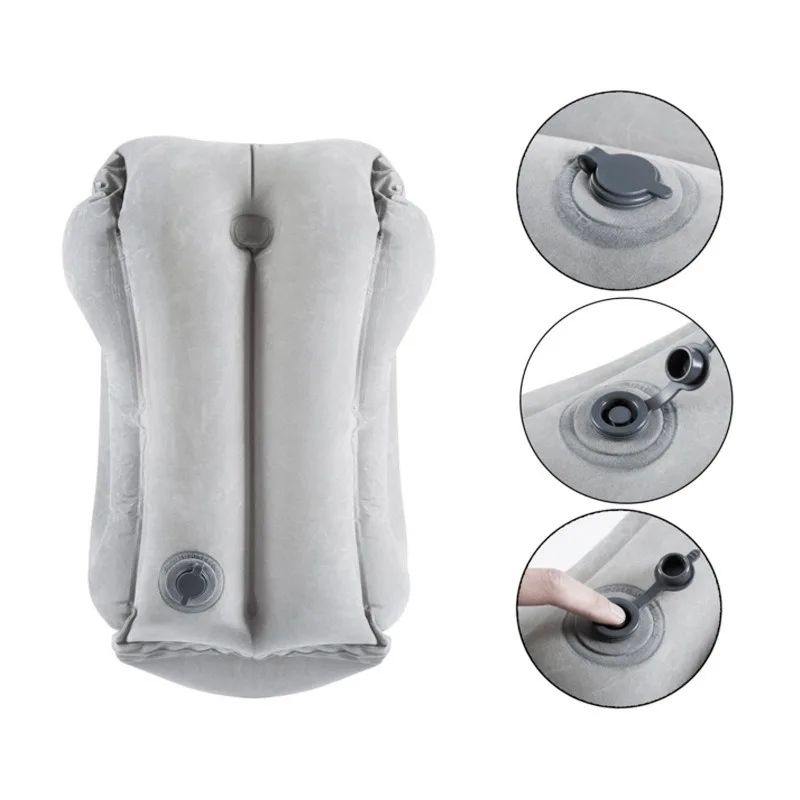 Inflatable Travel Pillow With Headrest And Chin Support 3
