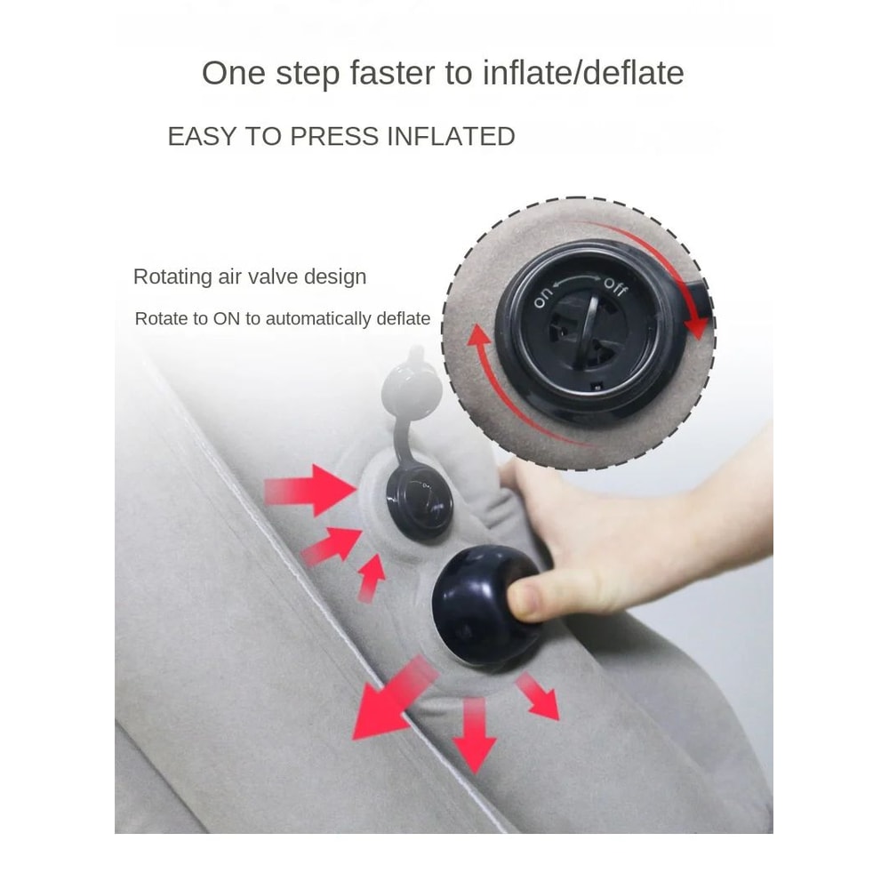 Inflatable Travel Pillow With Headrest And Chin Support 9