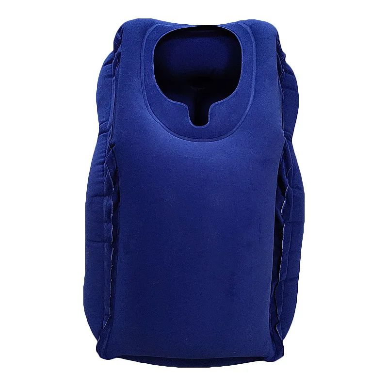 Inflatable Travel Pillow With Headrest And Chin Support 20