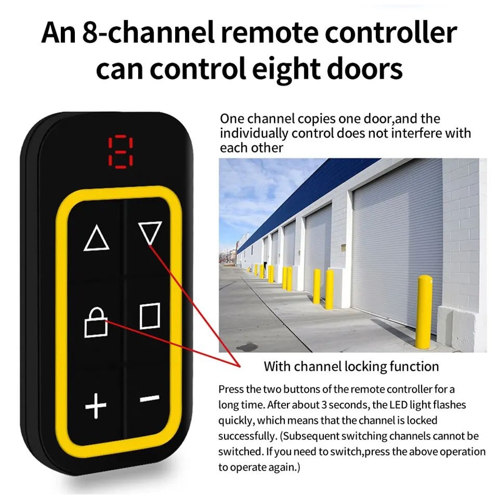 Universal Garage Door Remote Control Duplicator 8Channel MultiFrequency 15