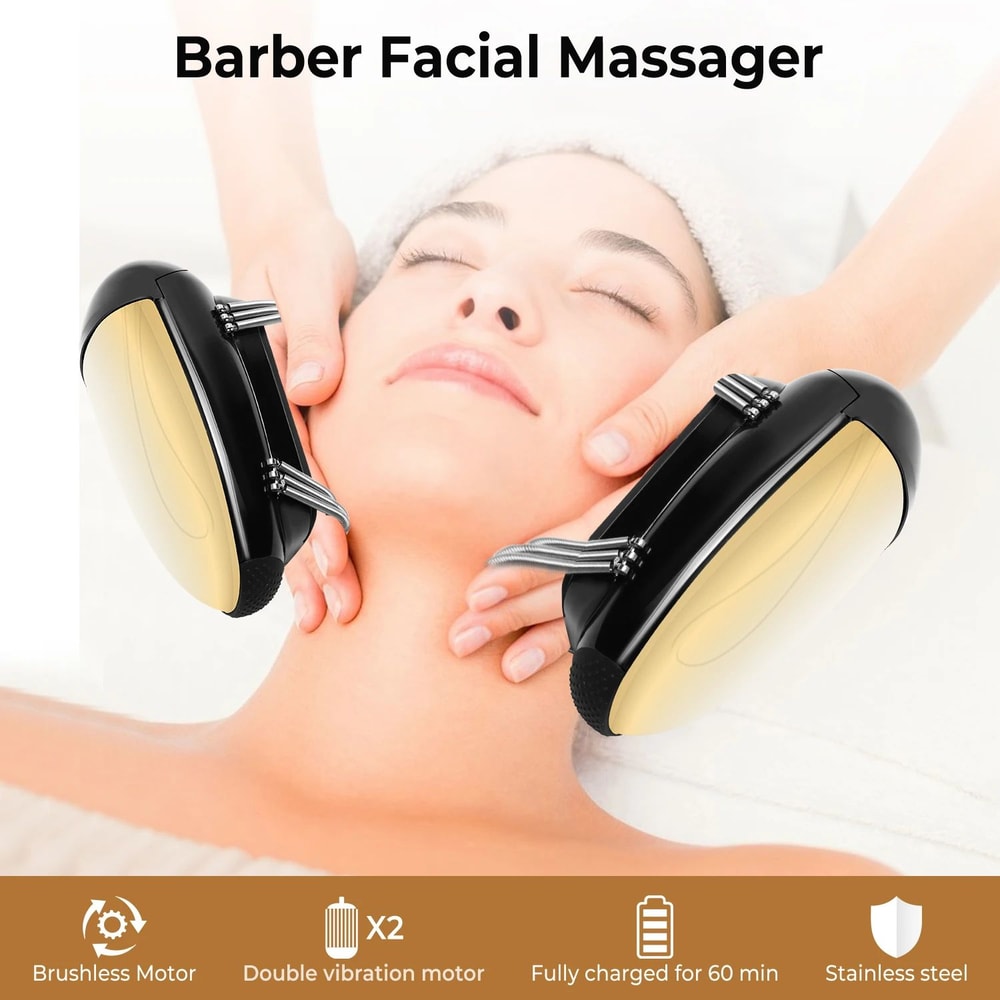 Cordless Handheld Heat Massager With USB Charge For Head Body 10