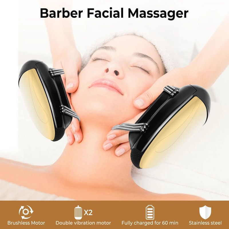 Cordless Handheld Heat Massager With USB Charge For Head Body 10