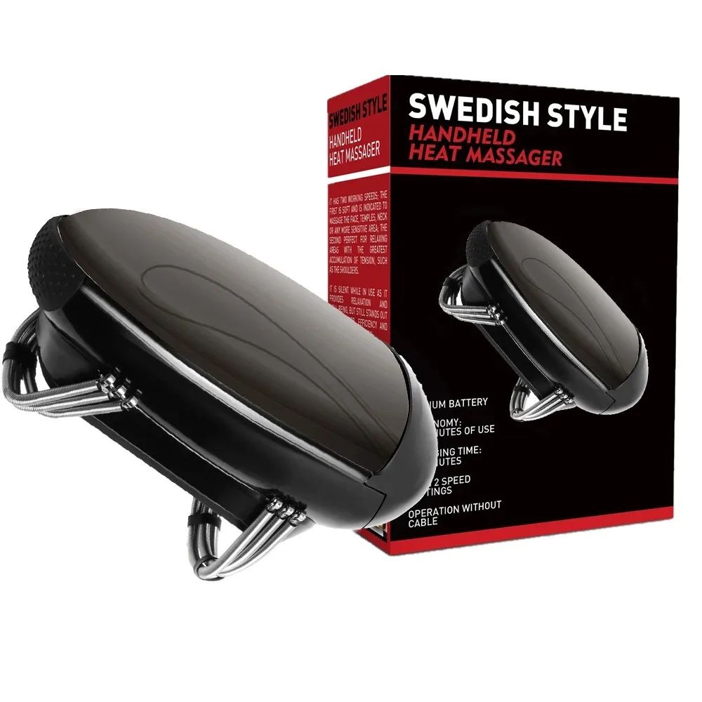 Cordless Handheld Heat Massager With USB Charge For Head Body 13