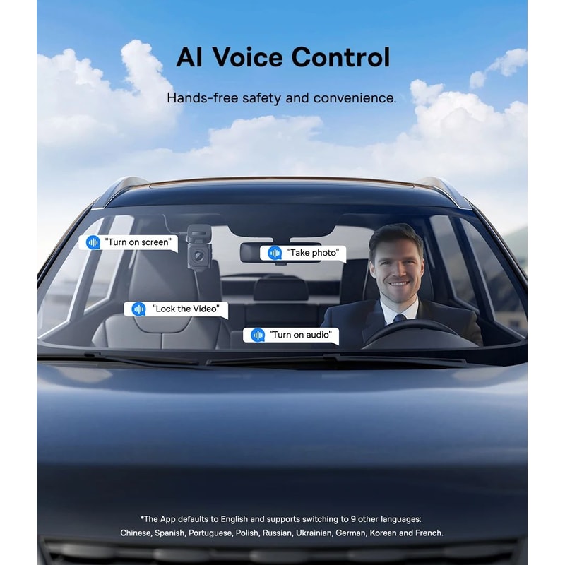 Baseus 3K Front Rear GPS Dash Cam With 24H Parking Support 15