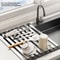 304 Stainless Steel Foldable Sink Drain Storage Rack 5