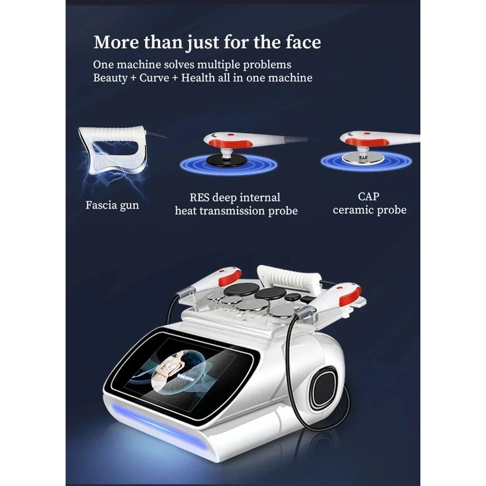 Portable 448 KHz RF Tecar Therapy Diathermy Machine For Body Slimming Pain Relief 2