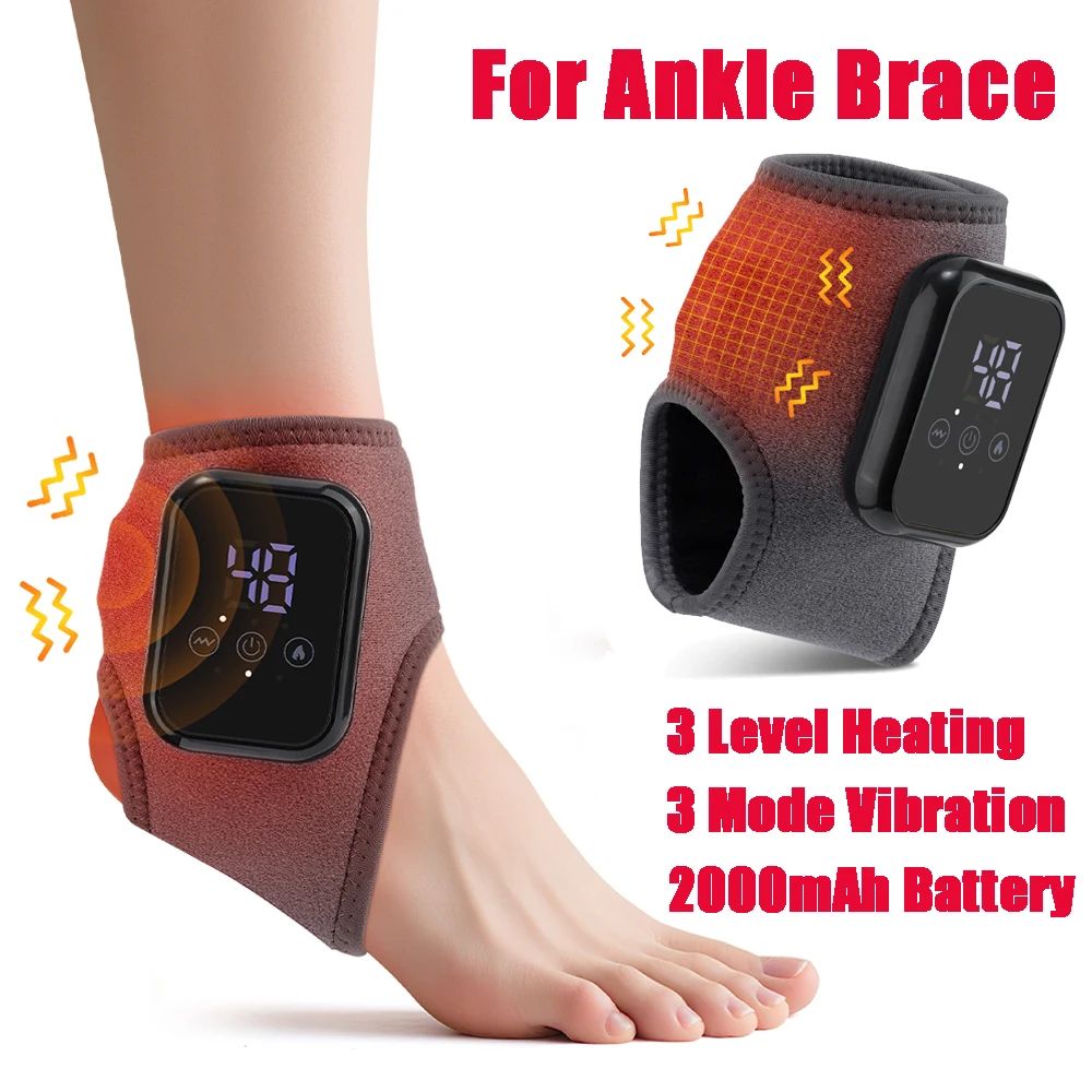 Electric Heated Wrist Hand Massager Brace With Adjustable Heat And Vibration 16