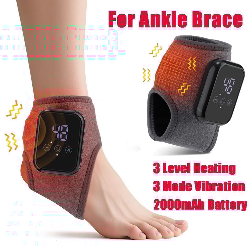 Electric Heated Wrist Hand Massager Brace With Adjustable Heat And Vibration 16