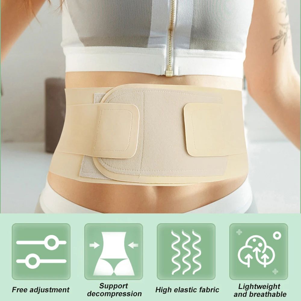 Thin Breathable Waist Support Belt For Lower Back Pain Relief 15