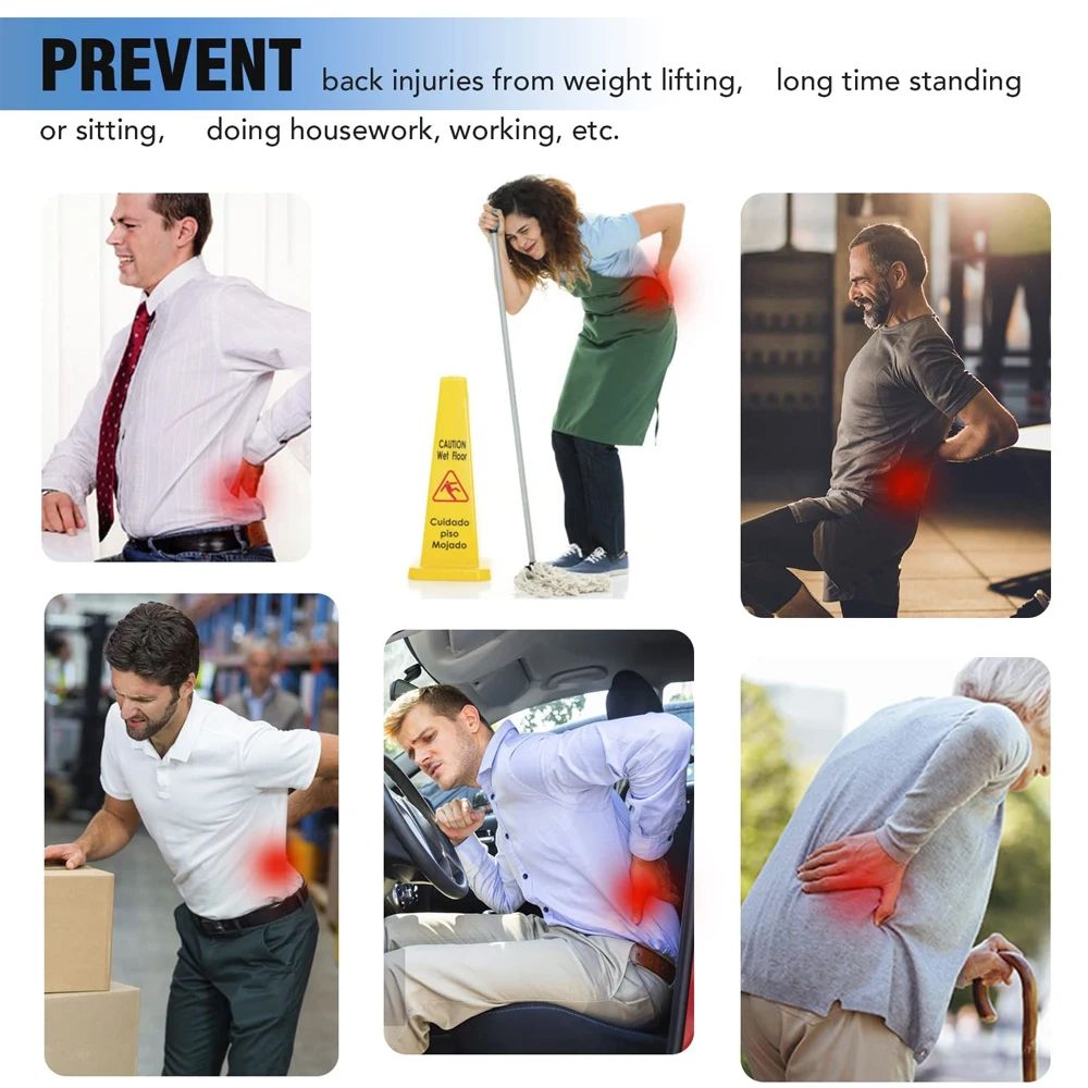 Thin Breathable Waist Support Belt For Lower Back Pain Relief 17