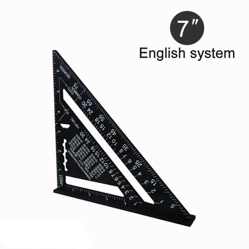 7 Inch Aluminium Alloy Triangle Ruler Speed Square 9