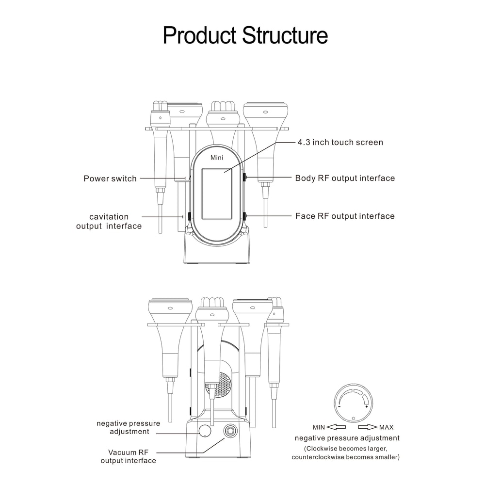 4in1 40K Cavitation Body Face Slimming Machine 9