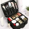 Large Waterproof Travel Makeup Bag With Brush Storage 0