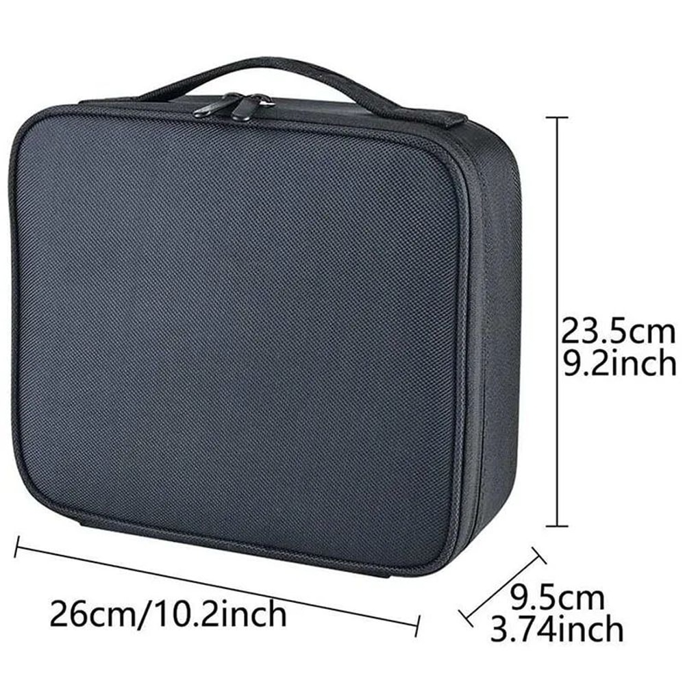 Large Waterproof Travel Makeup Bag With Brush Storage 2