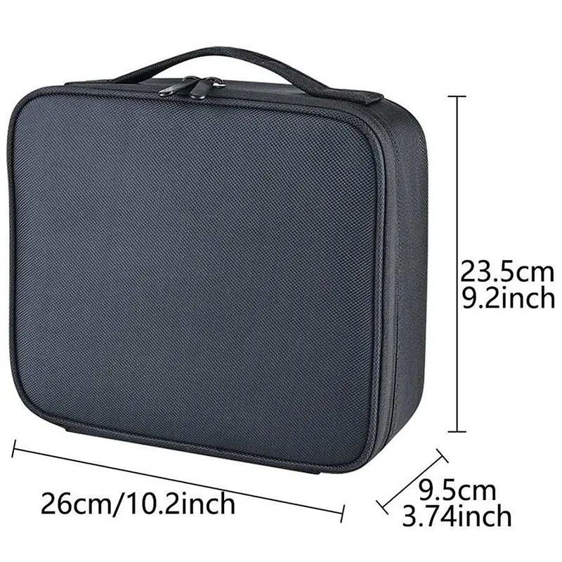 Large Waterproof Travel Makeup Bag With Brush Storage 2