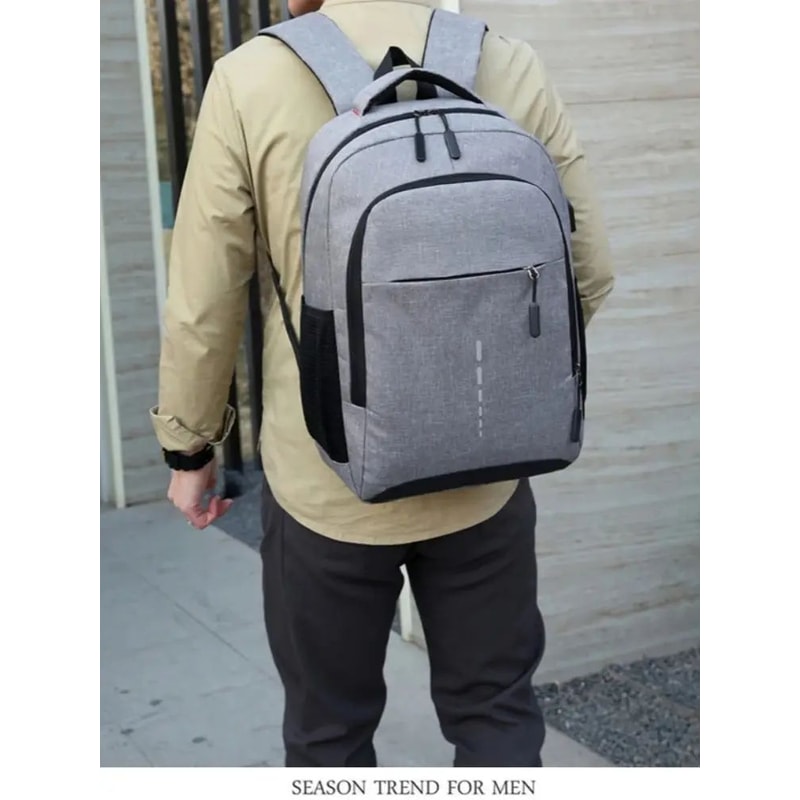 Large Capacity Travel College Backpack With Laptop Pocket 15