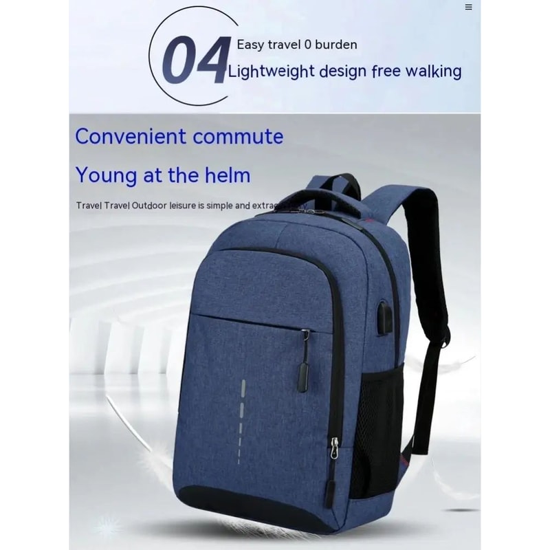 Large Capacity Travel College Backpack With Laptop Pocket 8