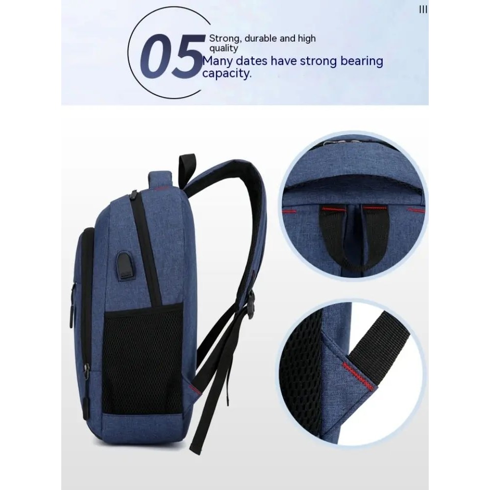 Large Capacity Travel College Backpack With Laptop Pocket 9