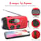 STONEGO Multifunctional Solar HandCrank Emergency Radio Charger 5