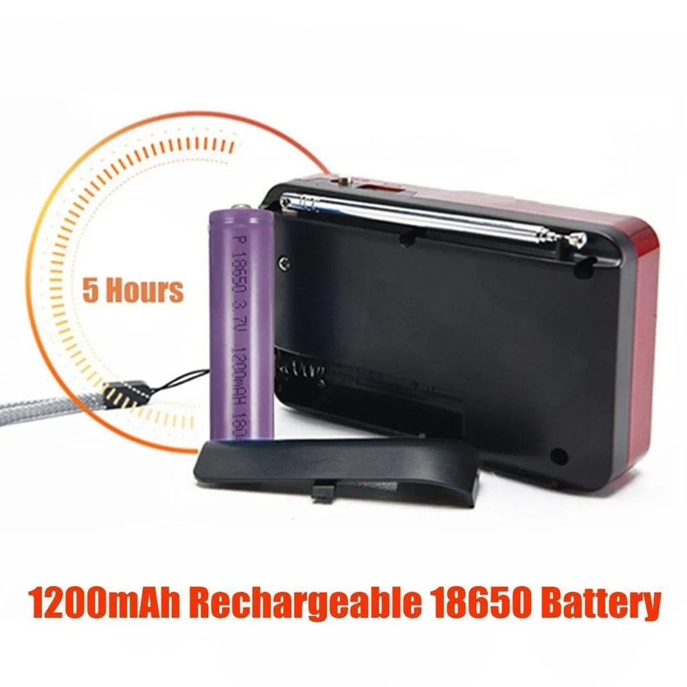 STONEGO Multifunctional Solar HandCrank Emergency Radio Charger 16