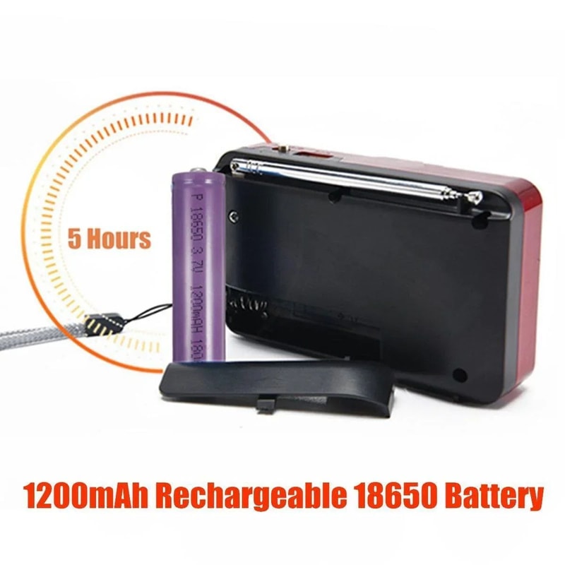 STONEGO Multifunctional Solar HandCrank Emergency Radio Charger 16