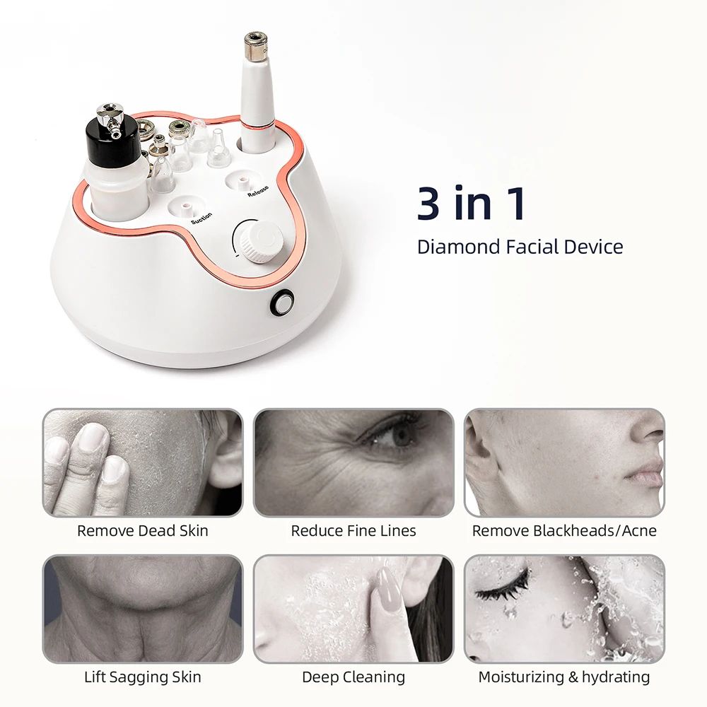 Professional Diamond Microdermabrasion Machine For Deep Facial Cleaning 7