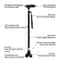 Retractable NonSlip Aluminum Walking Cane With LED Light 1