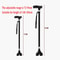 Retractable NonSlip Aluminum Walking Cane With LED Light 2